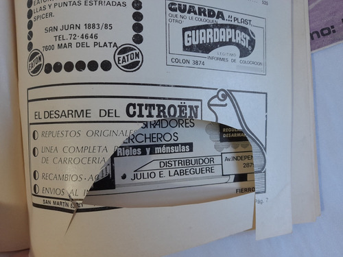 Revistas Automovilismo Fierros, Mar Del Plata (Usado)