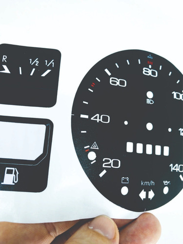 Imagem 2 de 2 de Painel Fusca 76 A 80 449 Velocímetro + Marcador Combustível