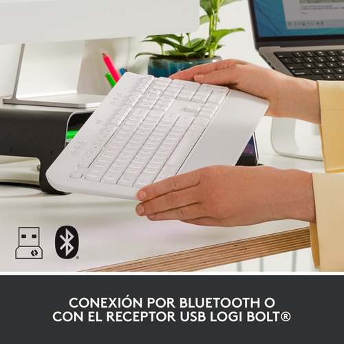 Teclado Wireless Logitech Signature K650 Blanco - Revogames