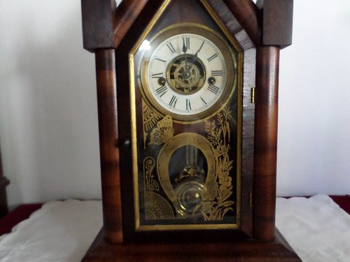 Antiguo Reloj Mesa Capilla Waterbury Clock Alarma No Envio