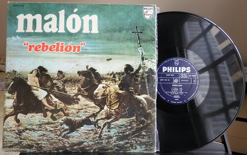 Vinilo Lp Malón Con Juan Carlos Cáceres - Rebelion - Edfargz