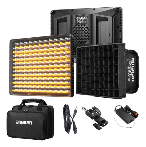 Aputure Amaran P60x - Luz De Video Led Bicolor De 60 W, Pan.