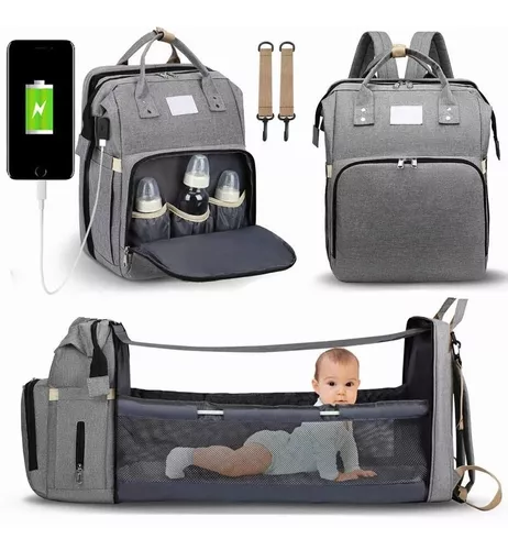DERJUNSTAR Mochila para pañales, bolsas de pañales para bebé, regalos del  día de la madre, mochila impermeable multifuncional para pañales de viaje