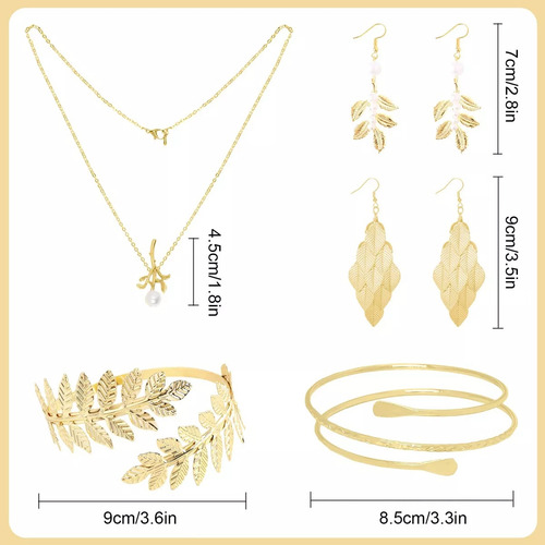 Juego De 17 Accesorios Para Disfraz De Diosa Griega, Diseño
