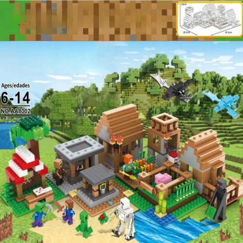 Minecraft Vela Led Con 543 Elementos De Granja Grande