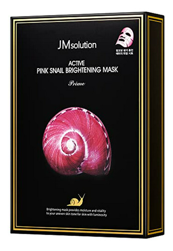 Mascarillas - 10pcs Jm Solution Active Pink Snail Regenerati