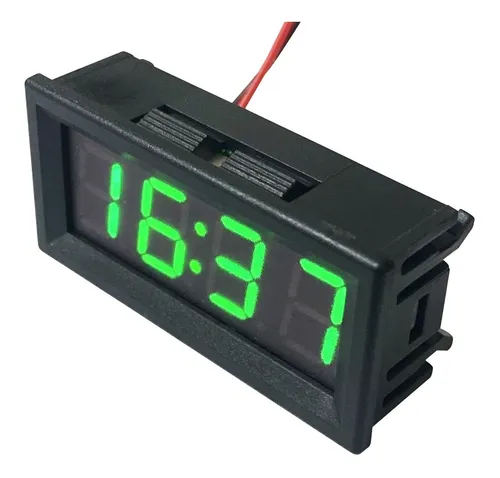 Voltimetro Reloj Term metro Digital 5 A 60v Empotrar