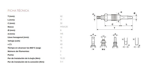 Kit 4 Bujias Incandecente P/ Ford Escort Fiesta Mondeo 1.8