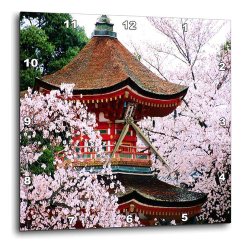 3drose Dpp_57628_1 Oriental Cherry Blossoms-wall Clock, 10 B