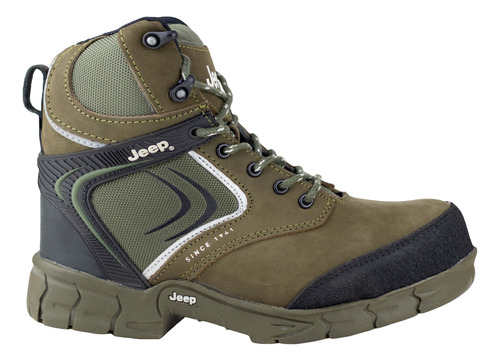 Bota Industrial Jeep Caballero 5107 Casco Poliamida Verde