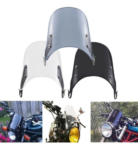 Fairing Parabrisas Faro 5 To 7 Pulgada Universal Moto