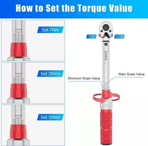 Kit Llave Dinamometrica Torquimetro 3/8 De Trueno 5 Pzs Pro