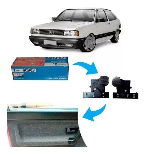 Vidro Elétrico Saveiro Quadrado + Trava + Alarme Positron