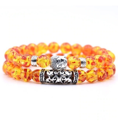 Pulsera Manillas Oración Buda Piedras Naturales Hombre Mujer