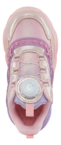 Tenis Luces Jomir Rosa Para Niña Los Gomosos