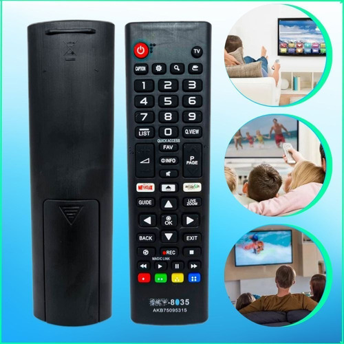 Control remoto compatible con televisores LCD inteligentes Sk8035