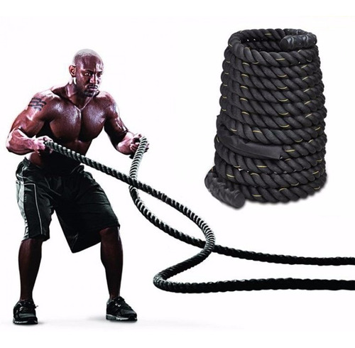 Sogas Para Crossfit Battle Rope 12mt 5mm 2 Pulgadas 17 Kilos