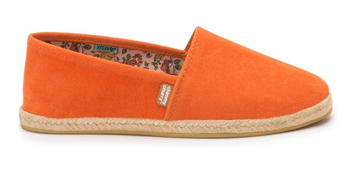 Alpargata Yute Suede Mandarina