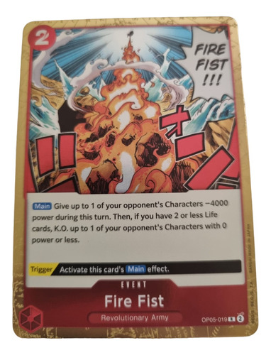 Fire Fist Op05 Carta One Piece Tcg Original
