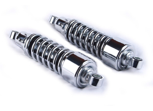 Amortiguadores Traseros Cromo 30cm Para Harley Davidson