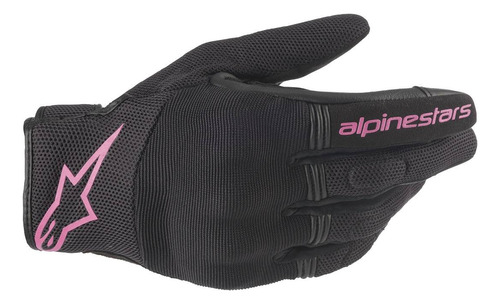 Luva Moto Alpinestars Stella Copper Preta E Rosa Tamanho L - G