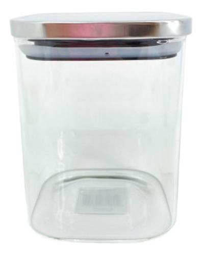 Frasco Vidrio Organizador Tapa Acero Hermetica Alacena 1,2l