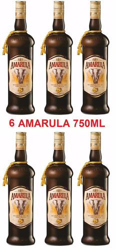 6 Licor Amarula 750ml 100% Original.