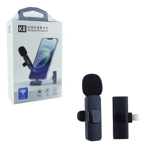 Microfono Inalambrico Para iPhone Bluetooth Marca Lavalier 