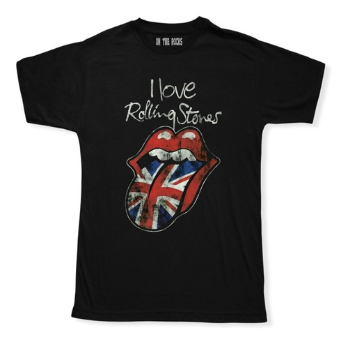 Playera I Love Rolling Stones Rock Metal