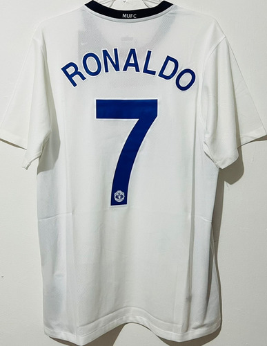 Jersey Manchester United 2009 Visita Blanco Ronaldo