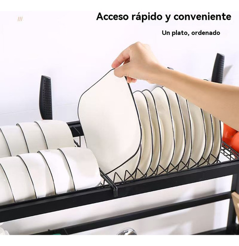 Escurreplatos Ajustable De Acero Sobre El Fregadero
