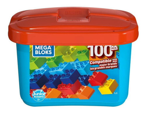 Mega Bloks Mega Caja De 100 Bloques