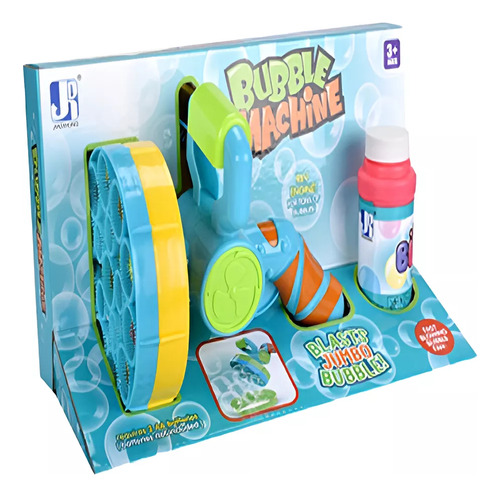 Burbujero Pistola De Burbujas Bubble Machine 20cm Color Azul
