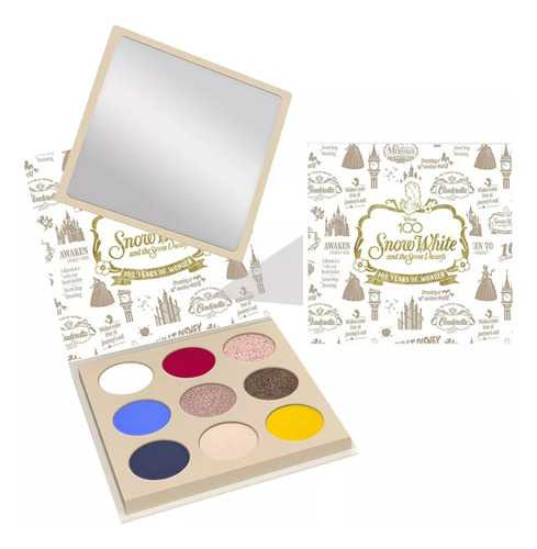 Paleta De Sombras 9 Tonos Blanca Nieves Disney 