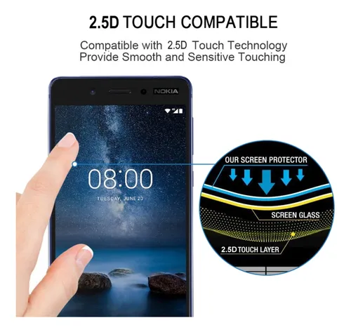 Película De Vidrio Templado Para Nokia 6.1