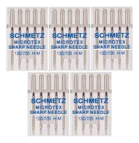 Schmetz Microtex - Agujas Para Maquina De Coser 25 Unidade