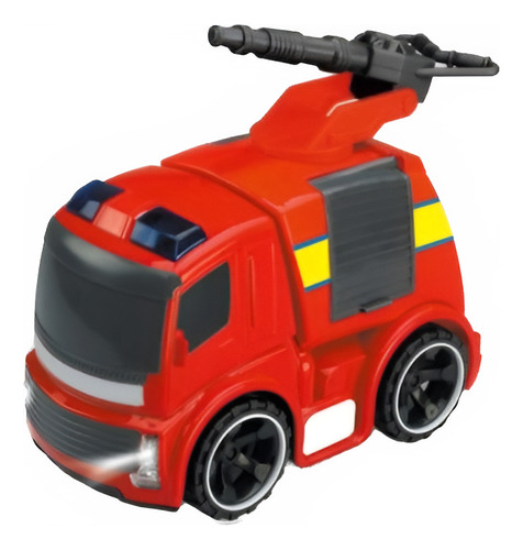 Camion De Bombero Con Luz Y Sonido A Friccion Color Rojo