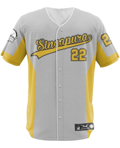 Camisa Jersey Baseball Singapura Time Beisebol Basebol Jogo