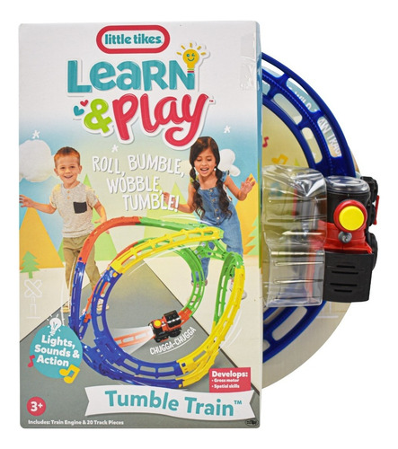 Learn And Play Tumble Train Tren Giratorio Little Tikes Color Rojo