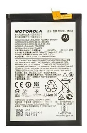 Batería Motorola G9 Power Mc50 6000 Mah Tienda Física