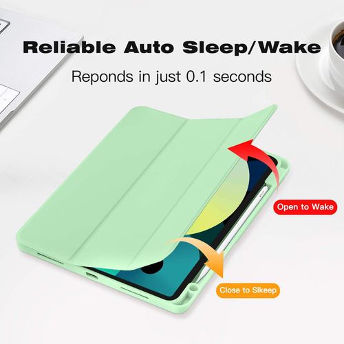 Funda P/ Ipad Air 11 2024 Air 6.ª 5.ª 4.ª Gen Magnetica Matcha Verde.