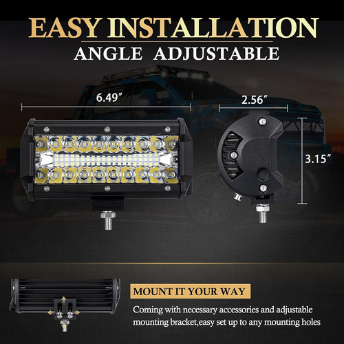 Cápsulas De Luz Led De 7 Pulgadas Con Kit De Arnés D 7261048