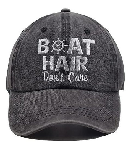 Gorra De Bote, Estilo Desgastado, Ajustable, Bordada