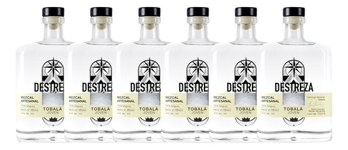 Caja De 6 Mezcal Destreza Tobalá Artesanal, 750ml