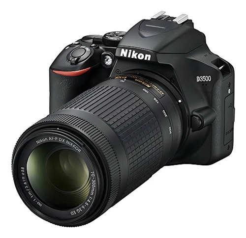 Cámara Dslr Nikon D3500 Con Af-p Dx 18-55 Mm Vr Y Paquete De