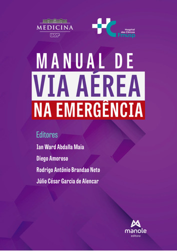 Livro Manual De Via Aérea Na Emergência, 1ª Edição 2023