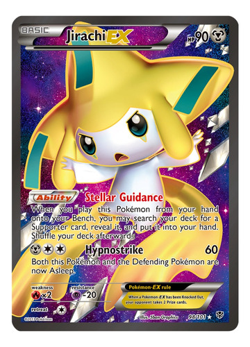 Cartas Pokemon Jirachi Ex 98/101 Full Art 3x Plb