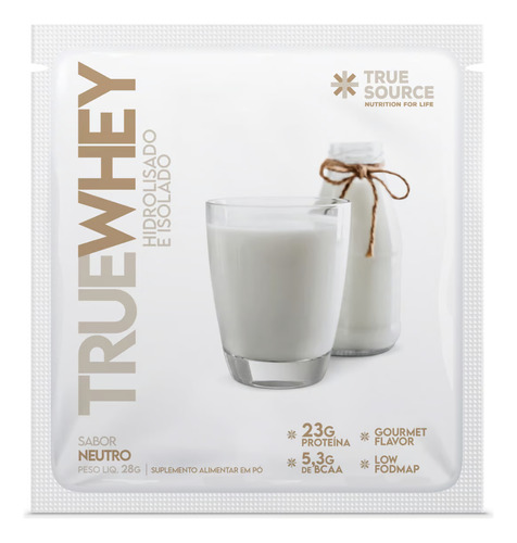 Sachê True Whey Proteína Natural True Source 28g