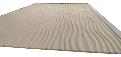Panel Revestimiento Y Frentes Muebles Mdf 18mm Ondas 3d