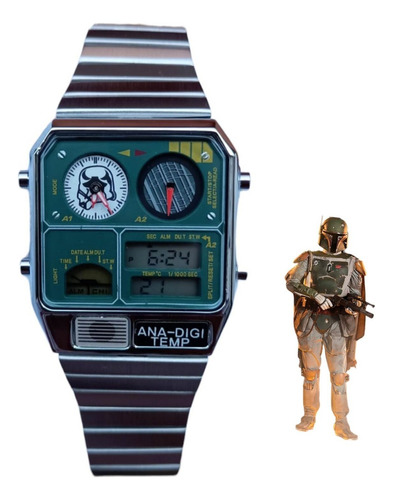 Reloj De Lujo Star Wars Hombre Retro Vintage En Acero Inoxid